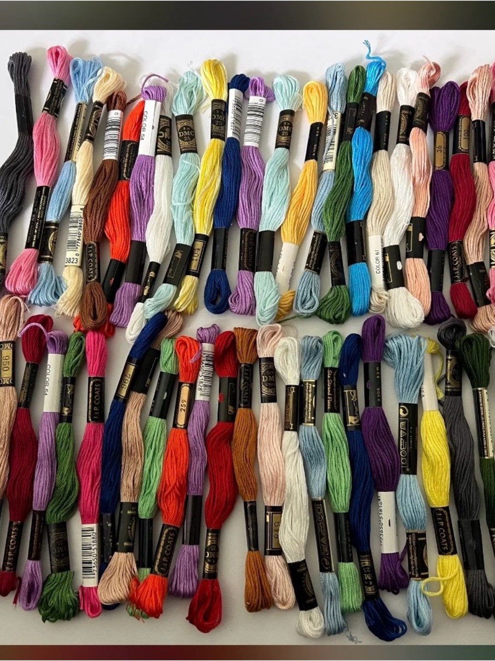 DMC & JP COATS Embroidery Floss
Mixed Lot of 50 Skeins NEW